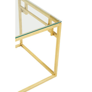 Allure Gold Brushed Side Table