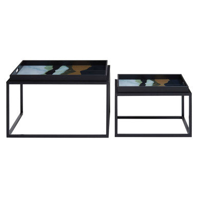Celina Set Of 2 Assorted Colour Nesting Tables
