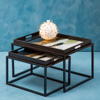 Celina Set Of 2 Assorted Colour Nesting Tables