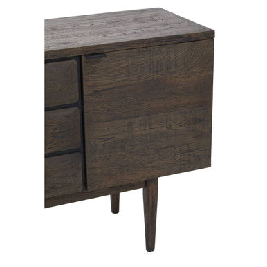 Lucca Recycled Dark Oak Wood Sideboard