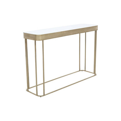 Ella Gold Console Table with Mirror Top