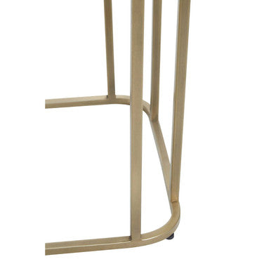 Ella Gold Console Table with Mirror Top