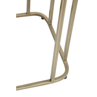 Ella Gold Side Table with Mirror Top