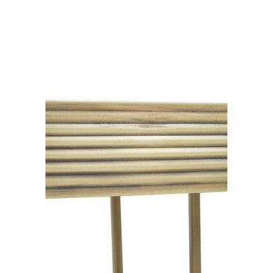 Ella Gold Side Table with Mirror Top