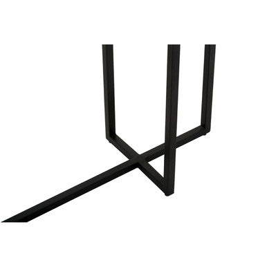 Cercle Smoked Mirror 2 Tier Console Table