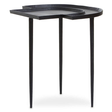 Simbolo Black Nickel Top Side Table