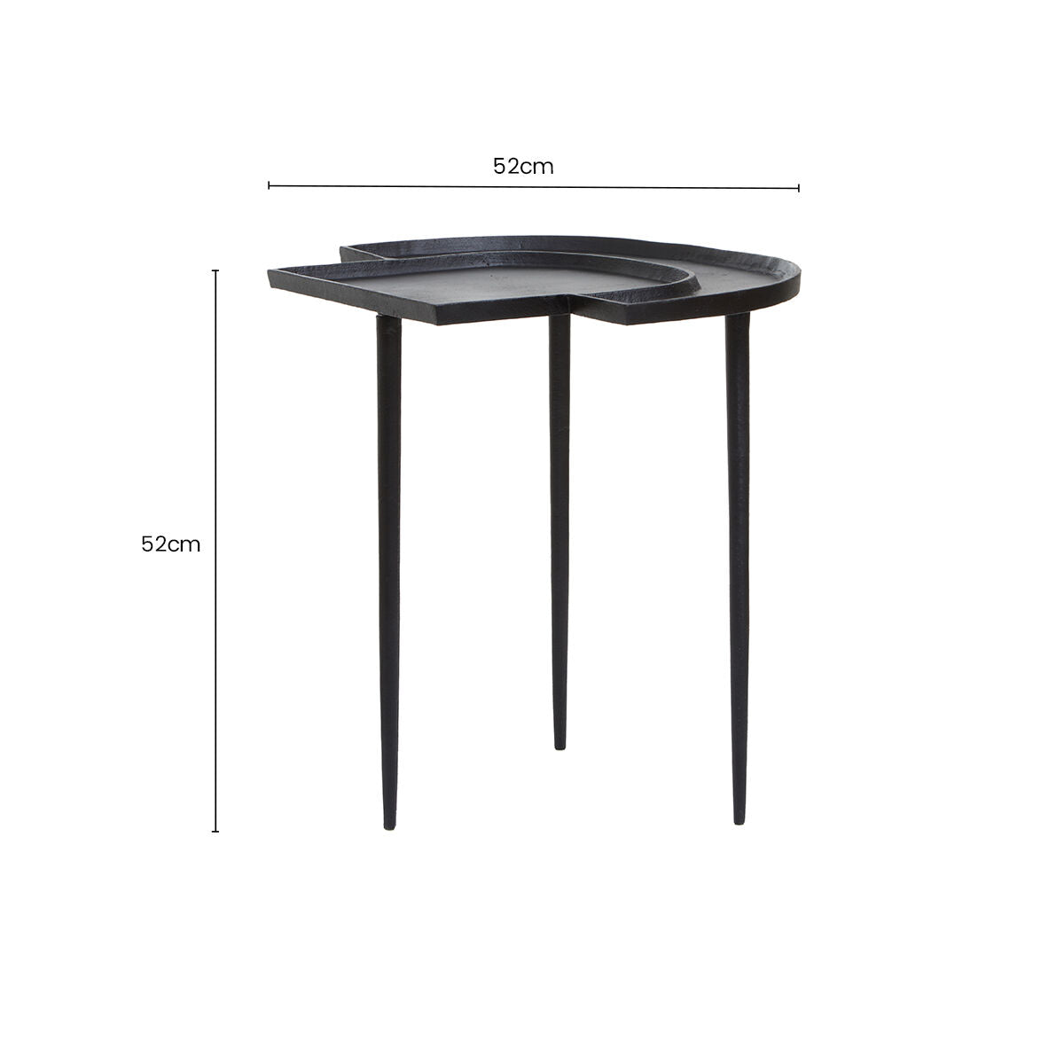 Simbolo Silver Top Side Table