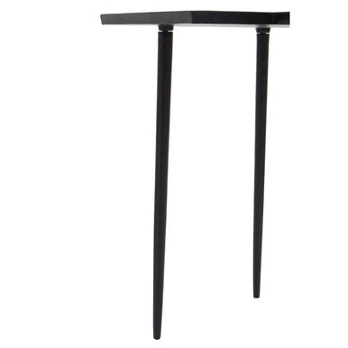 Simbolo Black Nickel Top Side Table