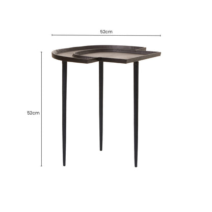 Simbolo Bronze Top Side Table