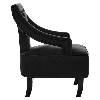 Faye Black Velvet Chair
