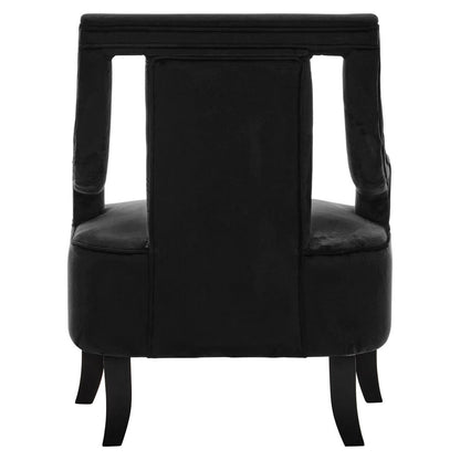 Faye Black Velvet Chair