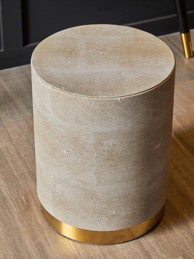 Cadio Shagreen Round Stool