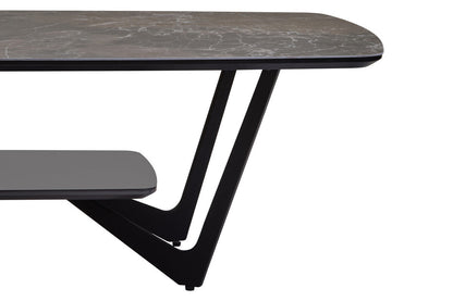 Imperia Grey Ceramic Marble Effect Coffee Table