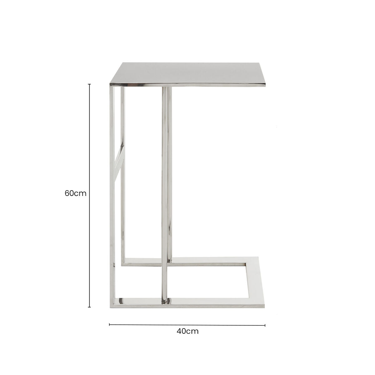 Oria Silver Side Table