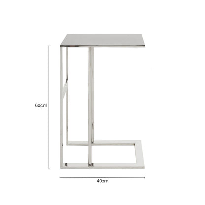 Oria Silver Side Table