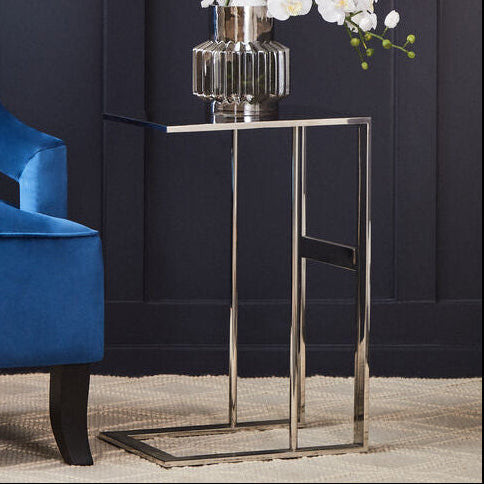 Oria Silver Side Table