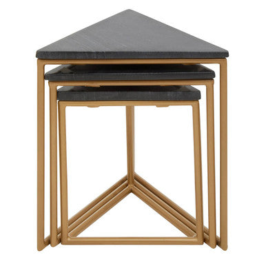 Varana Nest Of Three Triangular Tables