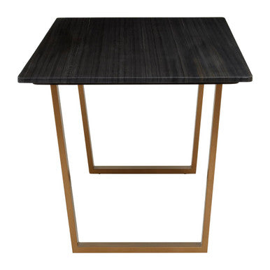 Varana Black Marble Top Rectangular Dining Table