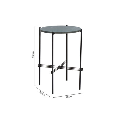 Mandoli Green Side Table