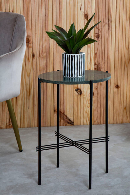 Mandoli Green Side Table