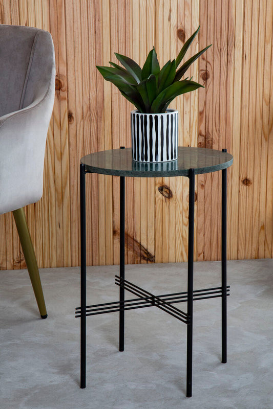 Mandoli Green Side Table