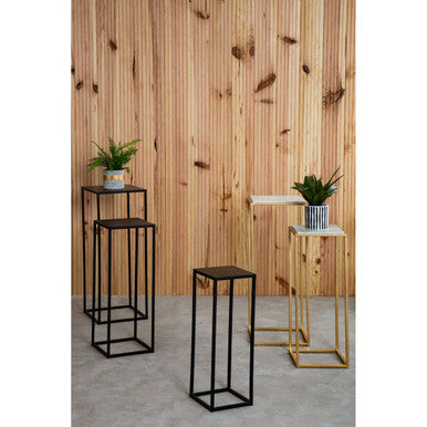 Mandoli Nest Of 3 Black Side Tables