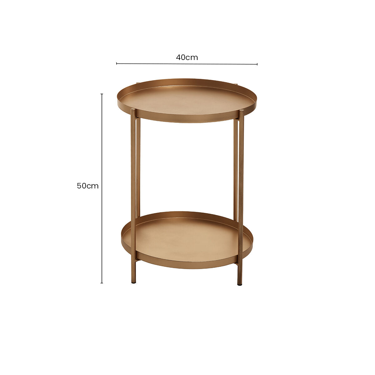 Mandoli Gold Side Table