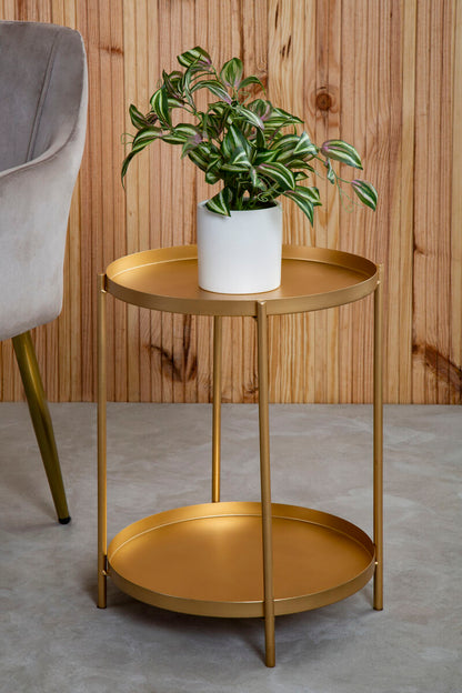 Mandoli Gold Side Table
