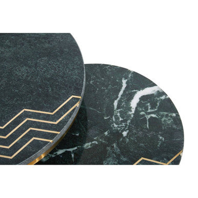 Nirav Green Marble Side Table