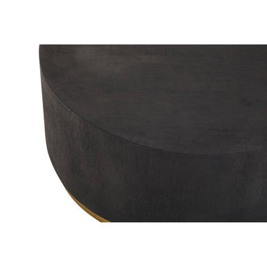 Naro Black And Gold Concrete Look Coffee Table
