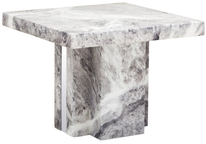 Saronno Grey Marble Side Table