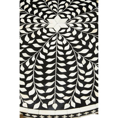 Fusion Bone Inlay Round Coffee Table
