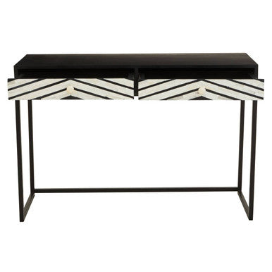 Fusion Two Drawers with Bone Inlay Console Table