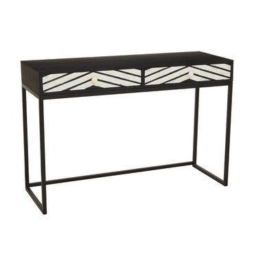 Fusion Two Drawers with Bone Inlay Console Table