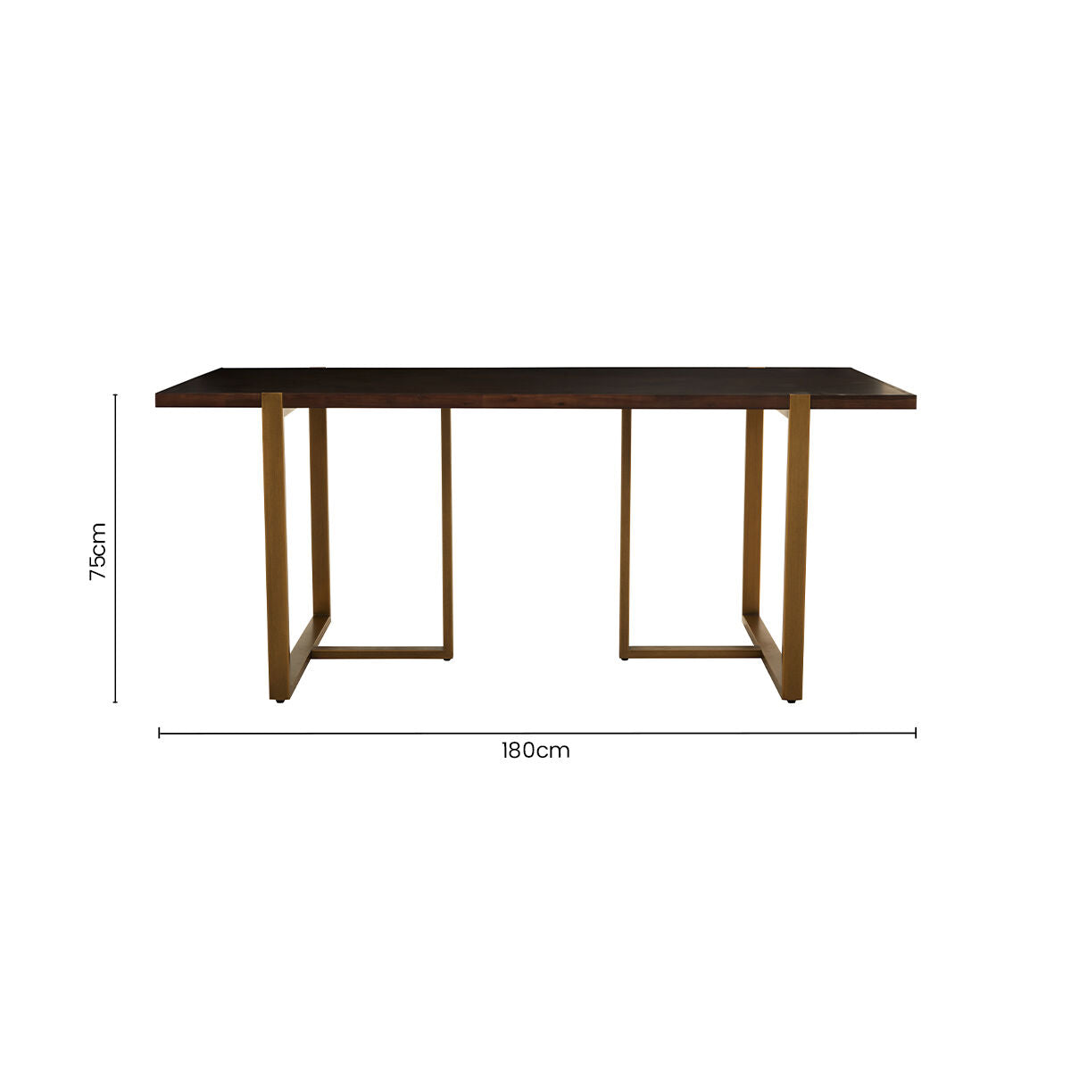 Brando Acacia Wood effect Dining Table
