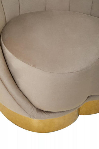 Biarritz Mink Velvet Chair