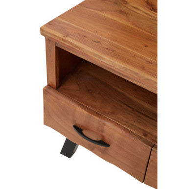 Two Drawer Acacia Media Unit | Nashik