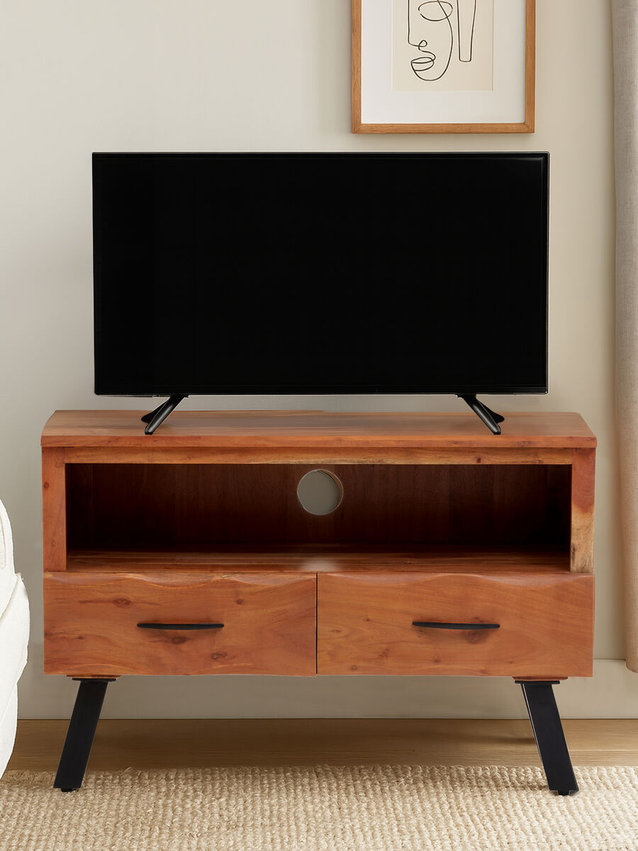 Two Drawer Acacia Media Unit | Nashik