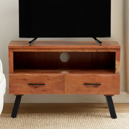Two Drawer Acacia Media Unit | Nashik