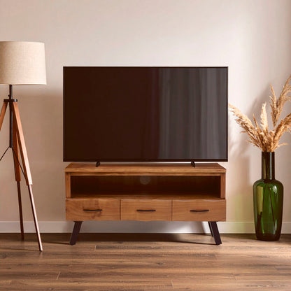 Three Drawer Acacia Media Unit | Nashik