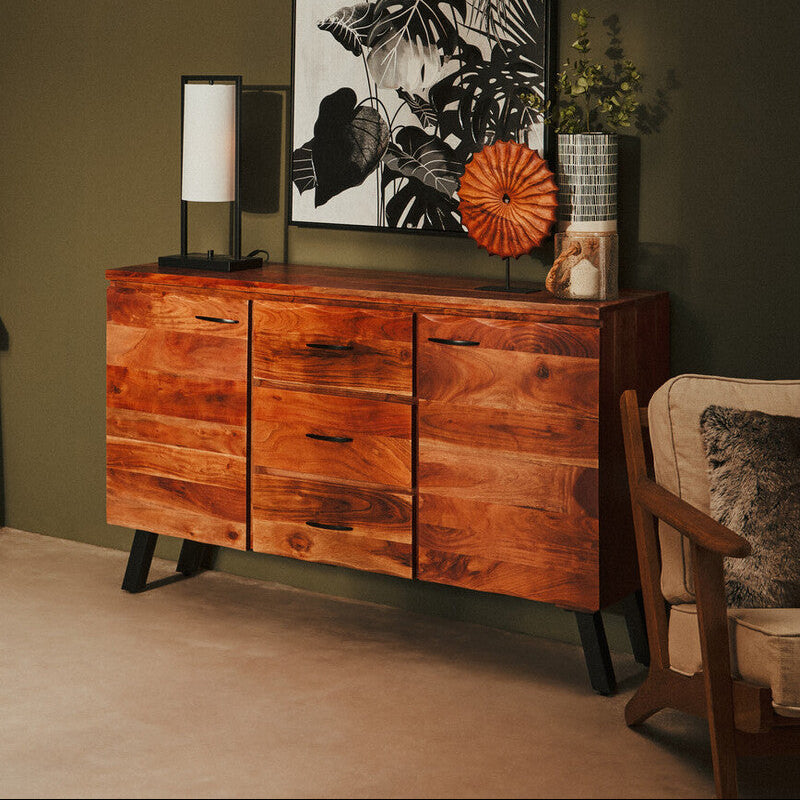Nashik Large Acacia Sideboard