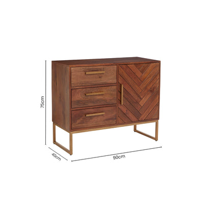 Gaya Mango Wood Small Sideboard