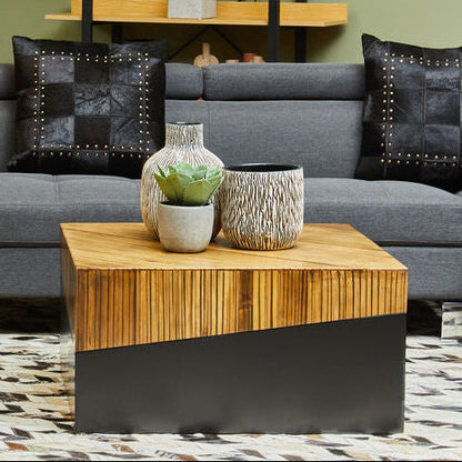 Square Coffee Table with Black Finish | Gabor