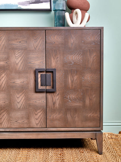 Antique Grey Four Door Sideboard | Dimaro