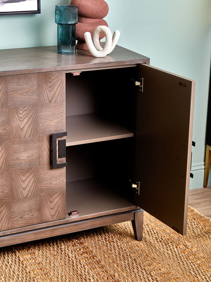 Antique Grey Four Door Sideboard | Dimaro