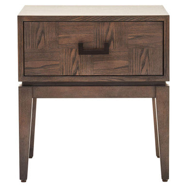 Dimaro Antique Grey One Drawer Side Table