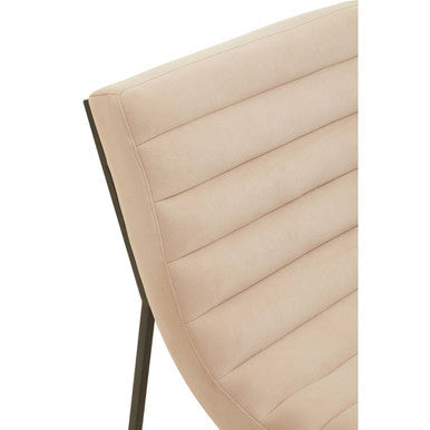 Vogue Ivory Velvet  Lounge Chair