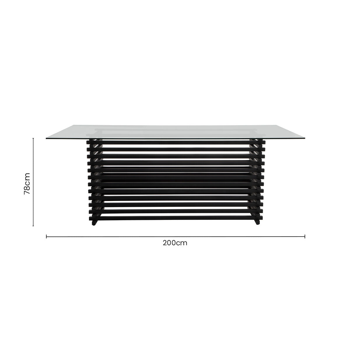 Vogue Matte Black Dining Table