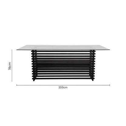 Vogue Matte Black Dining Table