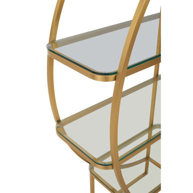 Vogue Left Half Moon Shelf Unit